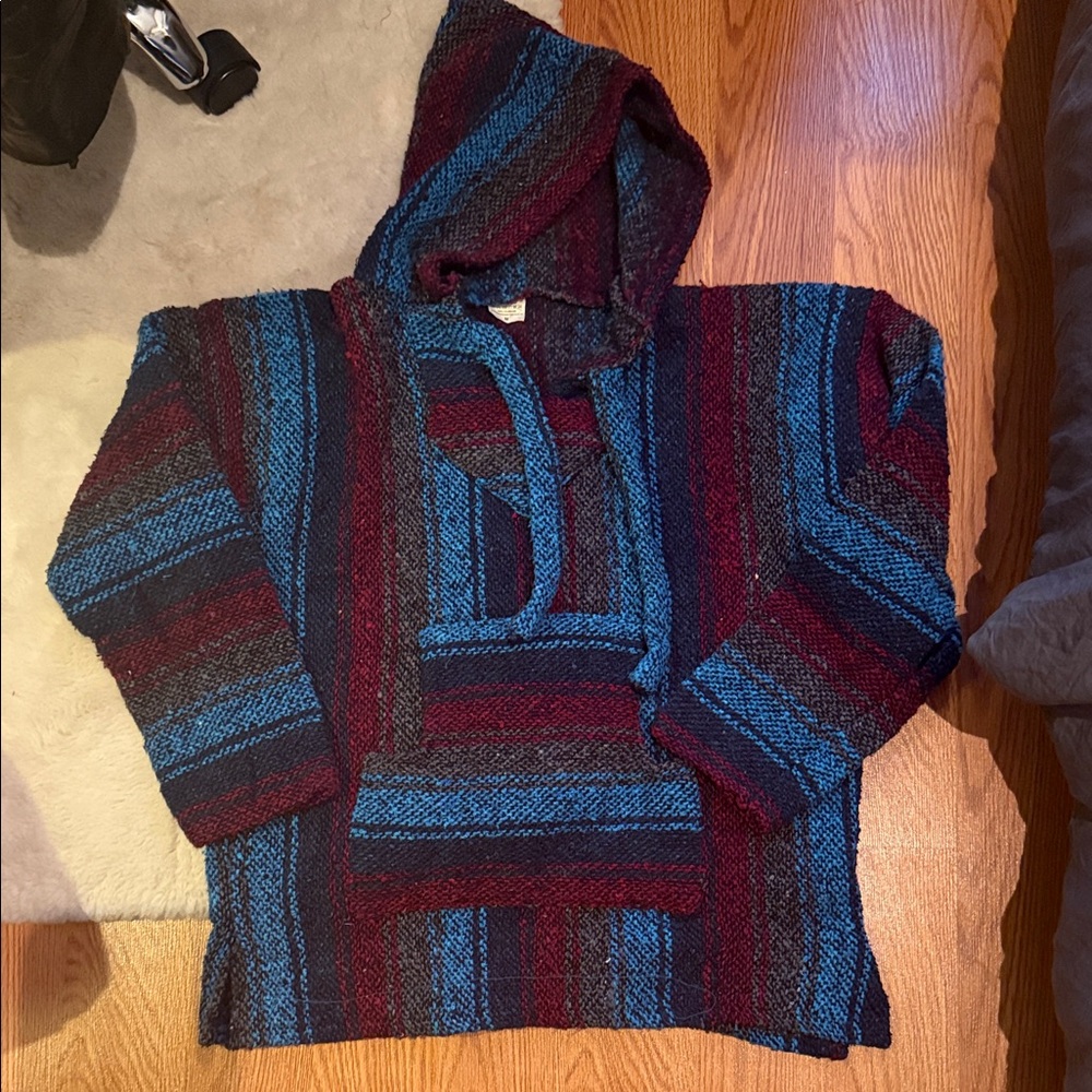Men's Multicolor Striped Sweater Hoodie